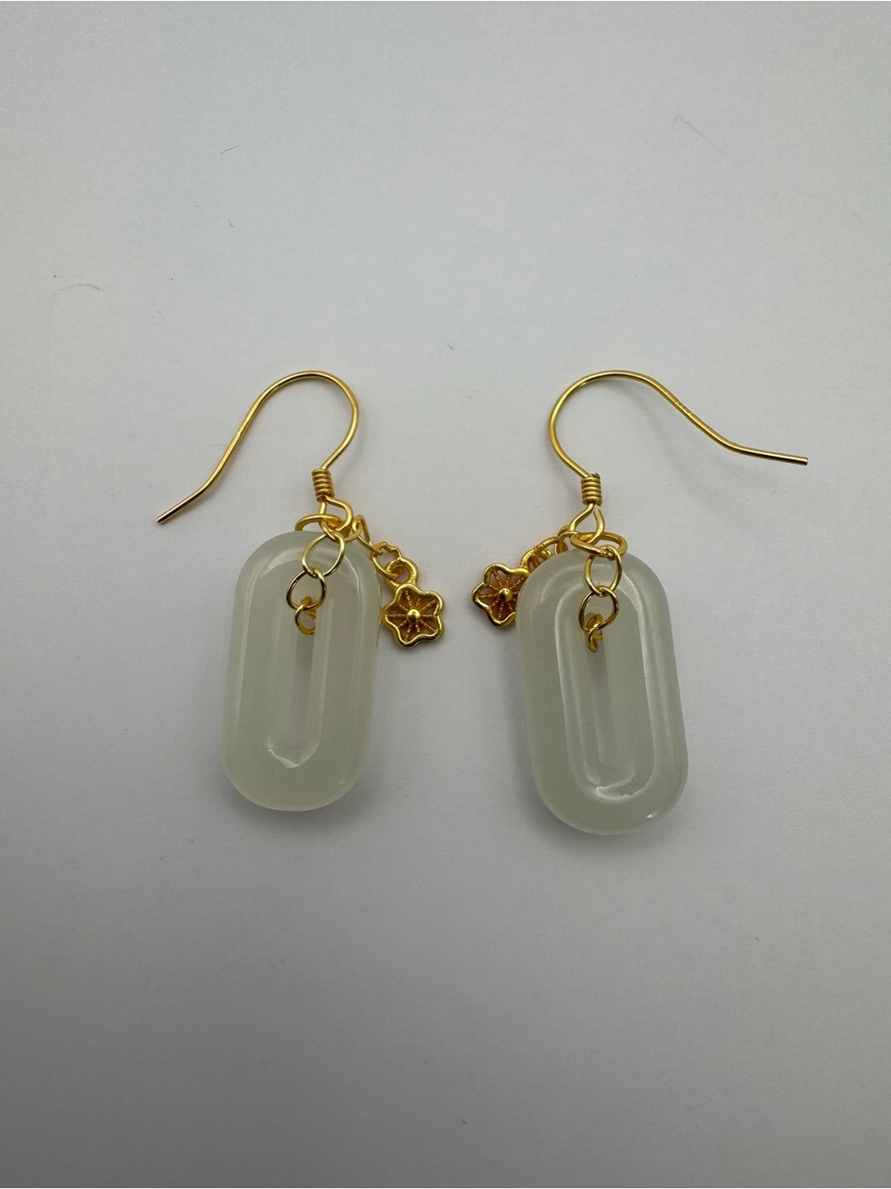 Jade Blossom Earrings (#E110) - Picture 3 of 4